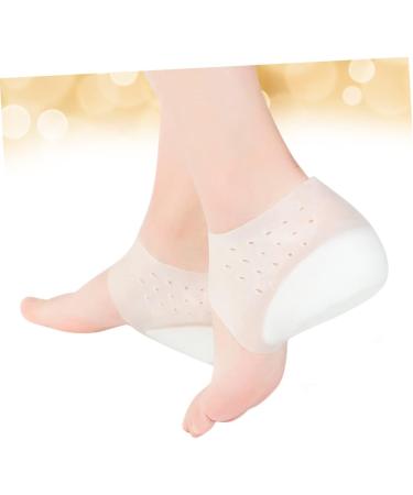 NOLITOY Heel Lift Inserts for Men - Silicone Gel Shoe Lifts Invisible Height Boosting Pads for Dry Cracked Feet - Size 5 - Comfort & Support - Buy Online on GoSupps.com