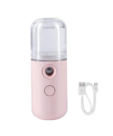 Face Mister 30ml Mini Water Mister for Face Mister Spray Bottle USB Rechargeable Handy Mist Sprayer for Moisturizing Hydrating Skin Care Makeup Pink Mist Sprayer