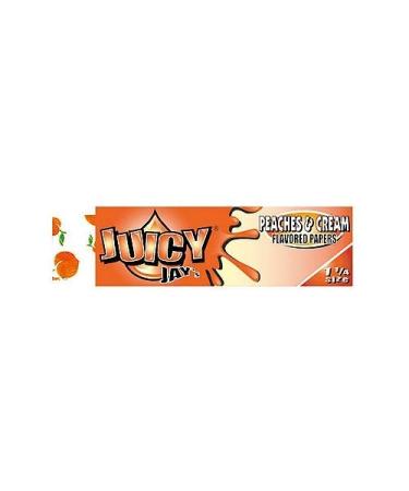 Juicy Jay's Rolling Papers - Peaches and Cream - 2 Pack - 32 Leaves Per Pack