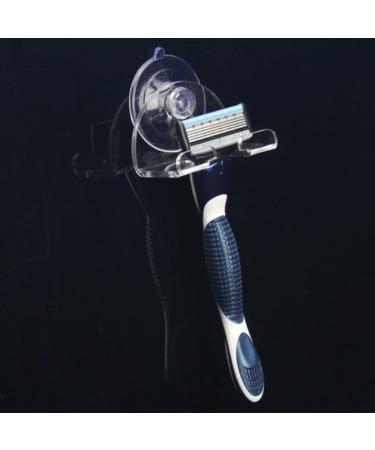 Eachpt Razen Bracket Shower - No Drilling Razor Holder Hook | Multi-Purpose Self-Adhesive Acrylic Shower Storage - 2-Piece Set - Buy Online on GoSupps.com