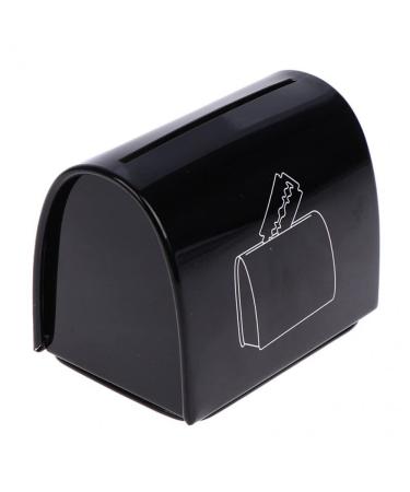 Lipfer Razor Blade Disposal Case Safe Shaver Storage Bank Portable Blade Disposal Box For Razors Straight Razor