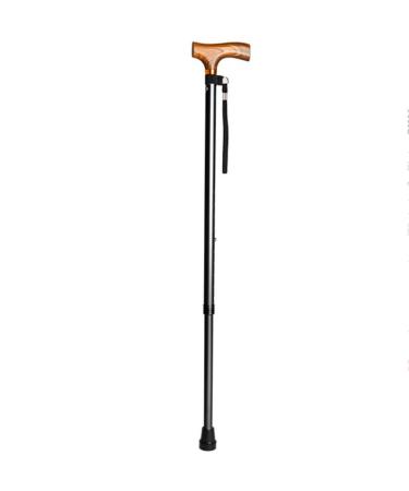 Crutches Telescopic Folding Crutches Ultra Light Portable Aluminum Alloy for Men and Women Metallic 99 Journey Black 99