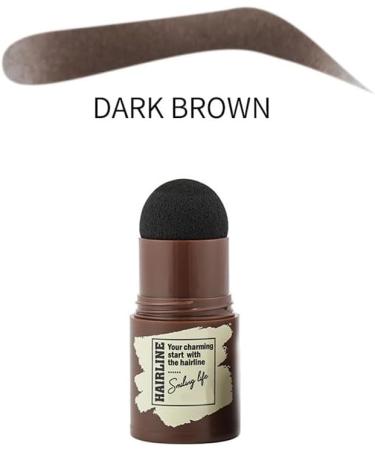 Eyebrow Powder Stick Eyebrow Stamp One Step Eyebrow Stamp Shaping Kit Long Lasting Eyebrow Makeup Eyebrow Powder Tool Set (Dark brown) - Buy Online on GoSupps.com