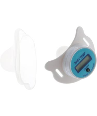 Digital Nipple-Shaped Thermometer for Babies - High Accuracy LCD Display - Fever Monitor Gauge - Oral Mouth Temperature Measuring - Pink/Blue - Buy Online on GoSupps.com