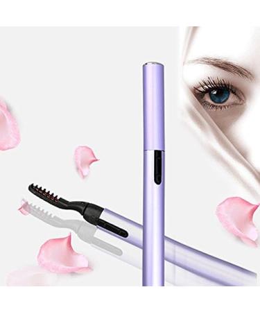 Frcolor Electric Eyelash Curler Makeup Electric Heated Eyelash Curler Pen Purple - Buy Online on GoSupps.com