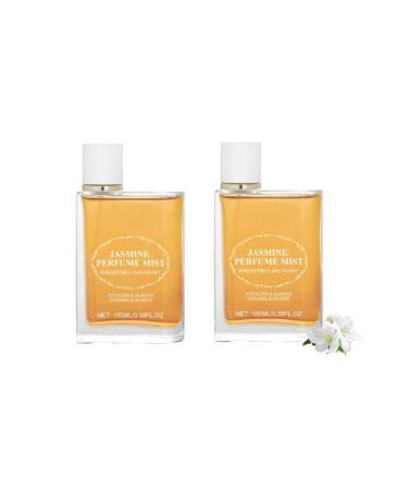 Jasmine Vanilla Perfume Irresistible Sunshine Sunflower Caramel Perfume for Women Hair & Body Fragrance Mist Summer Perfume for Women Long Lasting Eau De Toilette Day or Night Spray (1 PCS) (2 PCS)