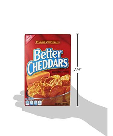 Better Cheddars Baked Snack Cheese Crackers - 6.5 Ounce Boxes, Pack of 6 - Buy Online on GoSupps.com