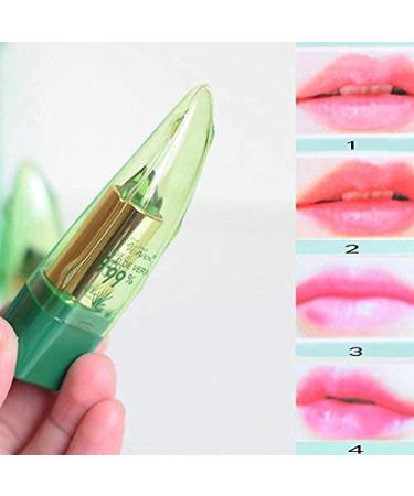 Genenic Aloe Vera Lipstick - Long Lasting Moisturizing Lip Makeup | Color Changing & Anti-Cracking Formula for Charming Shine | 1Pc - Buy Online on GoSupps.com