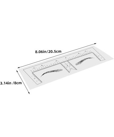 FOMIYES 10pcs Eyebrow Design Ruler Drawing Tool Brow Makeup Supplies Shape Eyebrow Trimming - Buy Online on GoSupps.com