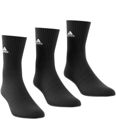 Buy adidas Unisex Kids Cushioned Crew Socks - 3 Pairs (EU 31-33) - Black/White | International Shipping Available - Buy Online on GoSupps.com