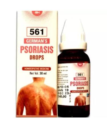 German Homeo Care & Cure Psoriasis 561 (30ml) (Free Ujala Eye Drop)