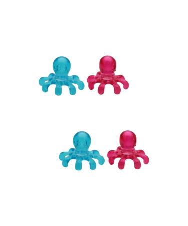 Healvian Massage Tools 4 Pieces Massager Tool Elderly Plastic Portable Neck Massager