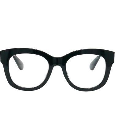 Stylish Retro Mini Glasses - Large Plastic Frames with Spring Hinge Women's Reading Aid 2.0 Diopters - Buy Online on GoSupps.com