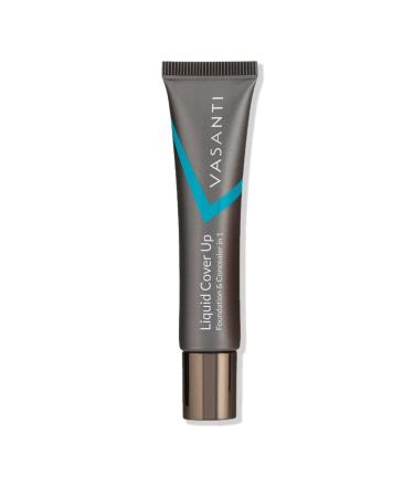 Vasanti Cosmetics Liquid Cover -Up - Foundation & Concealer in 1 - Oil -Free - V1 by Vasanti Cosmetics 1 piece (1 Pack) LV1 -Fair to bright skin tones - Buy Online on GoSupps.com