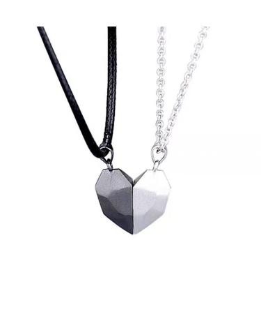 Couple magnetic chain romantic surprise for girlfriend friend couple 2 paired necklaces that put on each other Valentine's Day Christmas and anniversary gifts