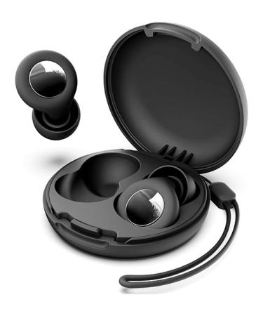 Ear Plugs for Sleeping Noise Cancelling Noise Reduction Earplugs for Sleep Focus Travel Work Motorcycle (black)