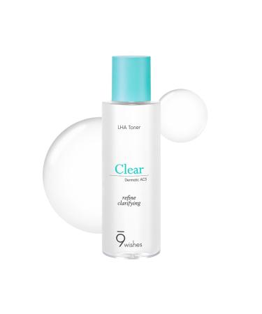 9 wishes Dermatic Clear Toner - Mild Exfoliating Acne Treatment Face Toner - 5.07fi.oz.