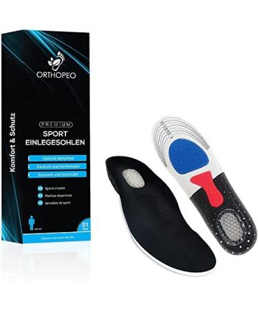 Orthopeo Orthopedic insole Knick & Senkfuß & Plattfuß I Optimal damping & maximum support I universal size women I 1 pair of shoe inserts acupressure & acupuncture shoe soles i inserts women