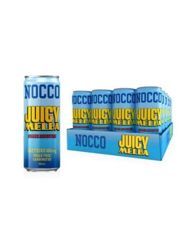 12 cans of NOCCO BCAA Drink | Juicy Melba Summer Edition 2023 | Buxtrade | 330ml | 105 mg caffeine