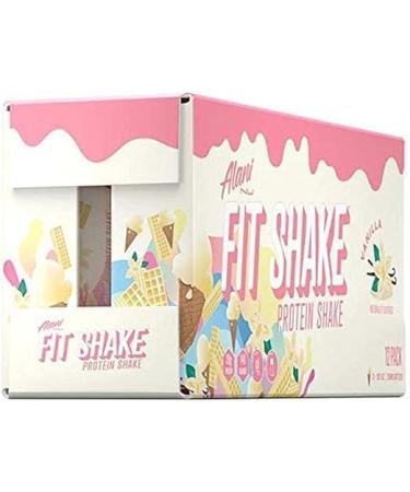Alani Nu Fit Shake Vanilla Milkshake 355 ml white Vanilla 355 ml (Pack of 12) - Buy Online on GoSupps.com
