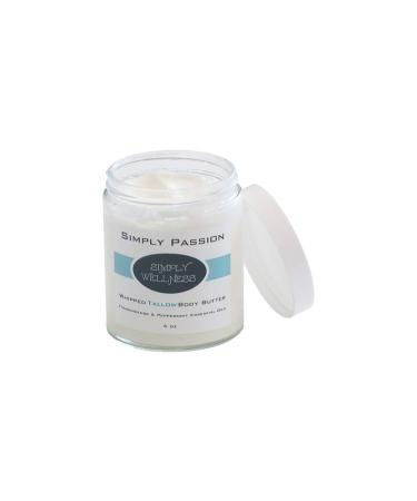 PASSION Whipped Body Butter with Frankincense & Mint - Large 6 oz Glass Jar | 100% Natural | Revives Aging Skin, Relieves Eczema, Psoriasis & Scars - Buy Online on GoSupps.com