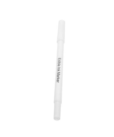PRETYZOOM 1pc Coloring Pen Cake Marker Edible Pens for Cookies Baking Edible Biscuit Marker Plastic White