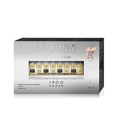 Crescina Follicular Islands PLC12 BULGE STEM Hair 1900 WOMAN 20 Ampoules