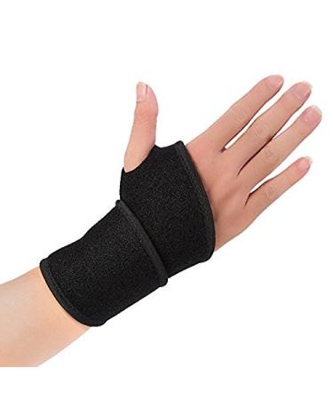 LONGLIFE Wrist Binder Thumb Support - Universal Black - Pain Relief & Comfort for All Activities - International Shipping Available - Buy Online on GoSupps.com