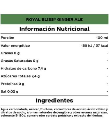 Cobega SA Royal Bliss Ginger Ale Glass Bottle 200 ml 24 Piece - Buy Online on GoSupps.com
