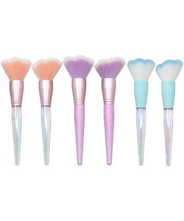 Guvkeug Cute Makeup Brushes Transparent Handle Powder Foundation Brush Cosmetic Blush Brushes for Girl Gift 5 - Buy Online on GoSupps.com