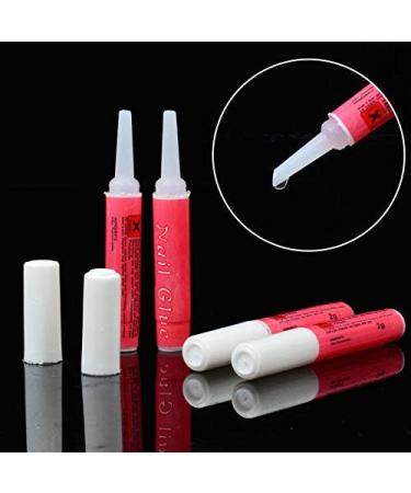 10 Pieces Nail Tip Glue Beauty False Adhesive Nail Glue Tip Nails Acrylic Glue for Nails Tips Make Up (30Pcs) - Buy Online on GoSupps.com