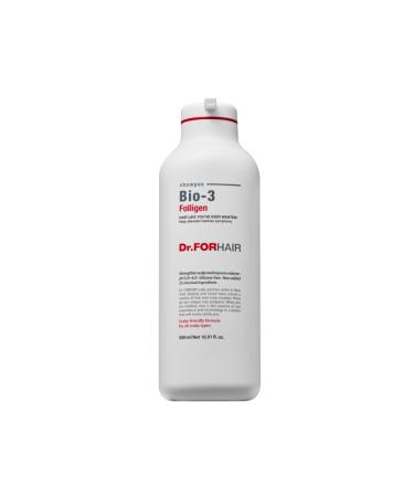 Dr.FORHAIR Bio-3 Folligen Biotin Shampoo (16.9 oz) Hair Regrowth Strengthen Scalp and Improve Volume Scalp-friendly formula (No Parabens  Silicone  Sulfates)