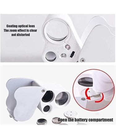 Screen Magnifier Magnifier 30X 60X Portable Folding Pocket Magnifier Magnifying Eye Jewelry Appraisal Stamps with LED Magnifier with LED Light - Buy Online on GoSupps.com
