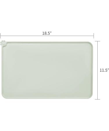 AUDWUD Silicone Waterproof Dog & Cat Feeding Mat | Anti-Slip Pet Bowl Mat 47x30 cm Beige - Perfect for International Shipping - Buy Online on GoSupps.com