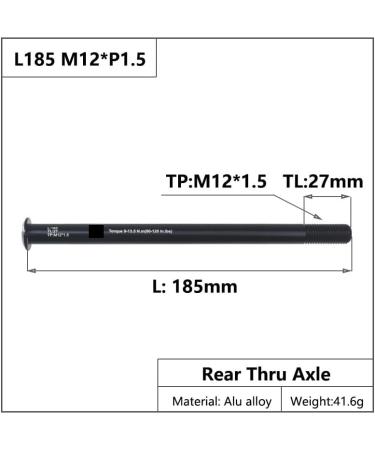 Buy Inokai Bicycle Quick Clamp Axle - Racing Bike Hub Pipe Skewers (122/170/174/185mm M12 P1.5) - International Shipping Available - Buy Online on GoSupps.com