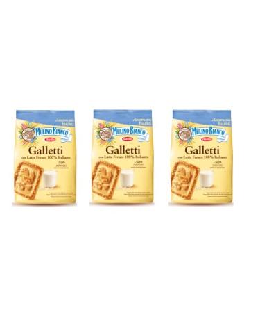 Mulino Bianco Barilla Mulino Bianco Galletti Pack of 3 short biscuits with fresh Italian milk 800g