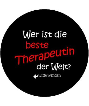 Pocket Mirror - Best Therapist Round 56mm Button Mirror | International Shipping Available - Buy Online on GoSupps.com