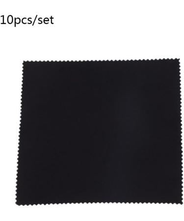 30 Pcs Microfiber Cleaning Cloths - Soft Eyeglass & Screen Wipes for Phones & Computers - Black Square Lens Cleaner - Buy Online on GoSupps.com