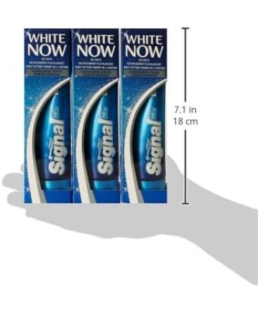 Signal White Now Toothpaste Whiteness 75 ml (Set of 3) - Buy Online on GoSupps.com