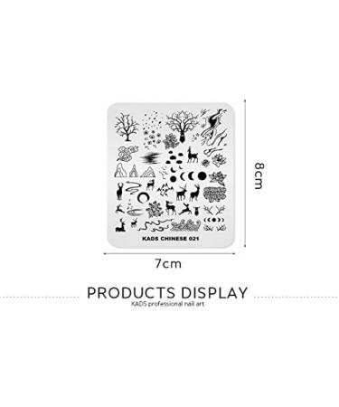 KADS Nail Art Stamping plate Nail Template Nail Art Design Tool Nail DIY Design Image Plate (CN021) - Buy Online on GoSupps.com