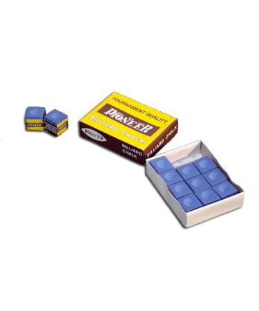 Nexos Trading billiard chalk set of 12x billiard chalk blue