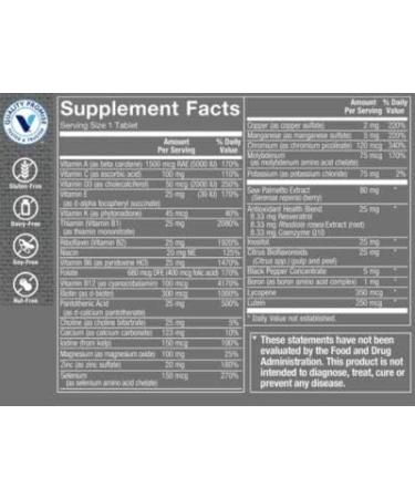 Vitamin Shoppe Men's One Daily Multivitamin 180 Tablets - Buy Online on GoSupps.com