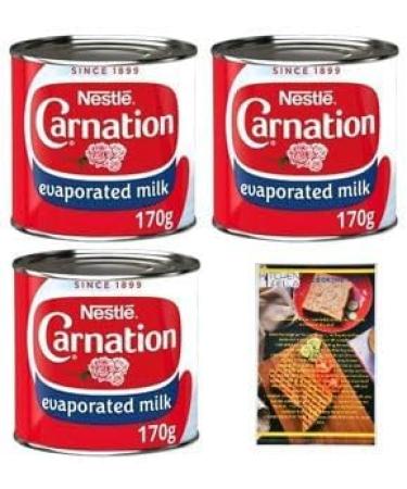Carnation Evaporated Milk 170g x3 and Kitchenfella 'Cooking Tips' - Buy Online on GoSupps.com
