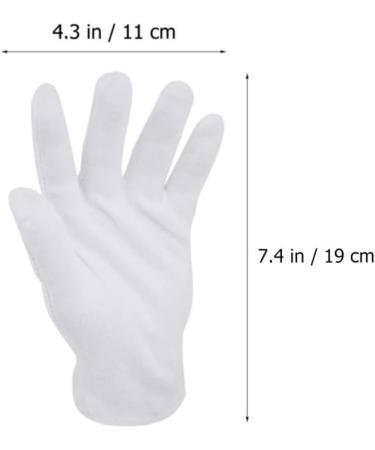 Ipetboom 16 Pairs White Cotton Gloves Tires Gloves for Men Jewelry Touching Gloves Working Gloves Miscanthus Broom Black Cotton Gloves Mens Miss Labor Protection Cotton Jersey 24x11x0.5cm - Buy Online on GoSupps.com