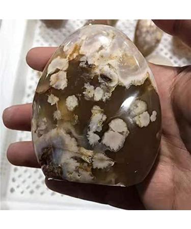 1pc Natural Pink Flower Shape Cherry Blossom Agate Palm Stone for Gift 500-600g Stone Mineral Specimen - Buy Online on GoSupps.com
