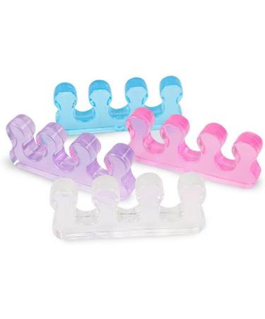 Soft Silicone Toe Splitters - 2 Flexible Toe Separators for Pedicure & Bunion Correction - Buy Online on GoSupps.com