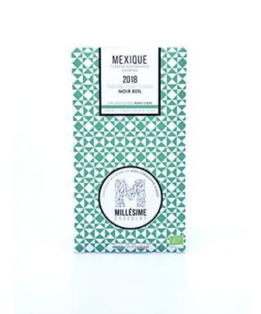 MILLESIME CHOCOLAT Organic Mexico Chocolate Tasting Tablet Black 80% 70g