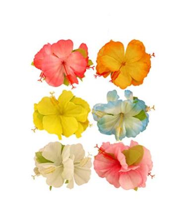 Beautiful Sorted Shachi Double Orchid Flower Hairpin - Bridal & Party Jewelry for Women & Girls - Multicolored Hair Accessories (3 Pieces) - Buy Online on GoSupps.com