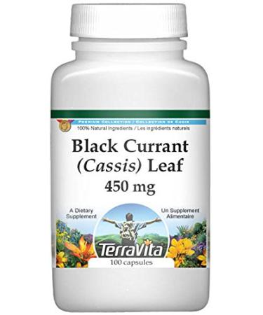 TerraVita Black Currant (Cassis) Leaf - 450 mg (100 Capsules, ZIN: 513765)