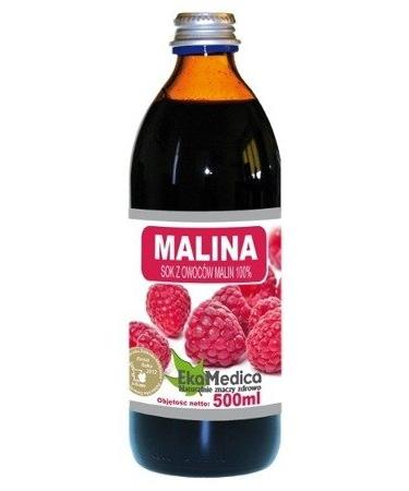 EkaMedica Raspberry Juice 100% Natural 500ml
